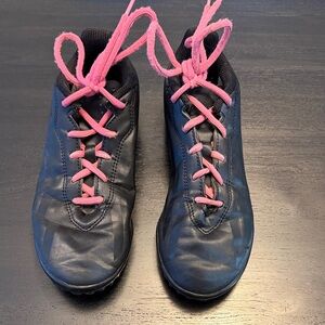 Kids Black and Pink Shoes